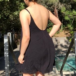Roxy Adjustable Strappy Black Dress Size S